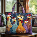 Liliana | Funny Chickens Quilted Tote