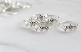 Sacred Hearts of the Holy Family Ring in Sterling Silver