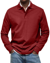LAURENT MONACO | LUXURY POLO SHIRT WITH LONG SLEEVES