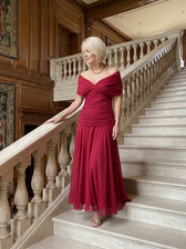 Calen | Off-Shoulder Midi Dress