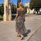 Mikaela | Maxi Dress with Off-the-Shoulder Design