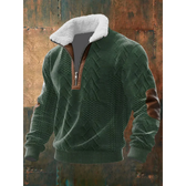 HIGH-COLLARED POLAR FLEECE SHIRT