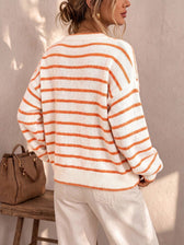 Mabel | Striped Knit Cardigan