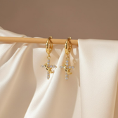 The Crown and Cross Earrings