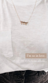 Sacred Hearts of the Holy Family Necklace