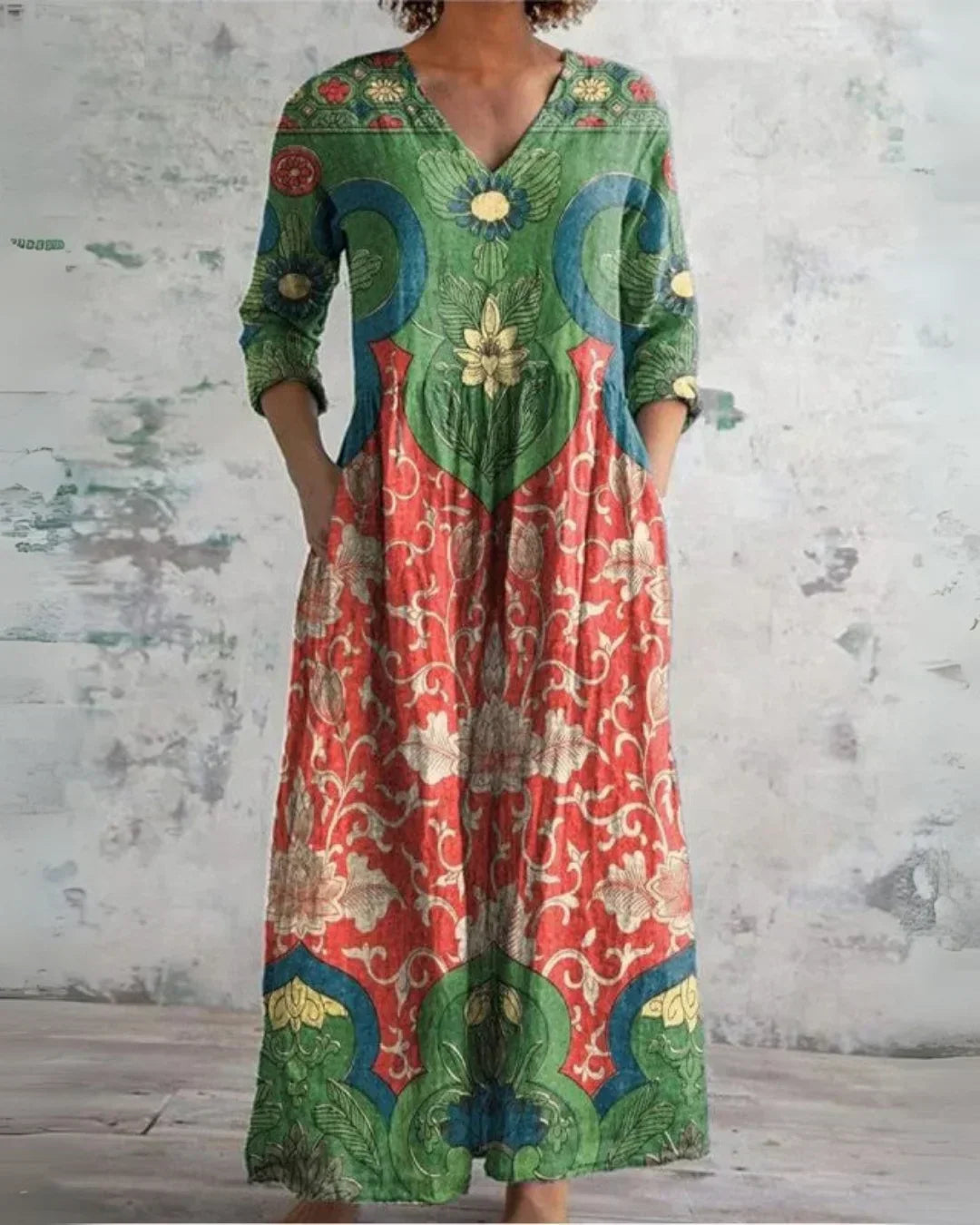 Clara™ | Floral Comfort Maxi Dress