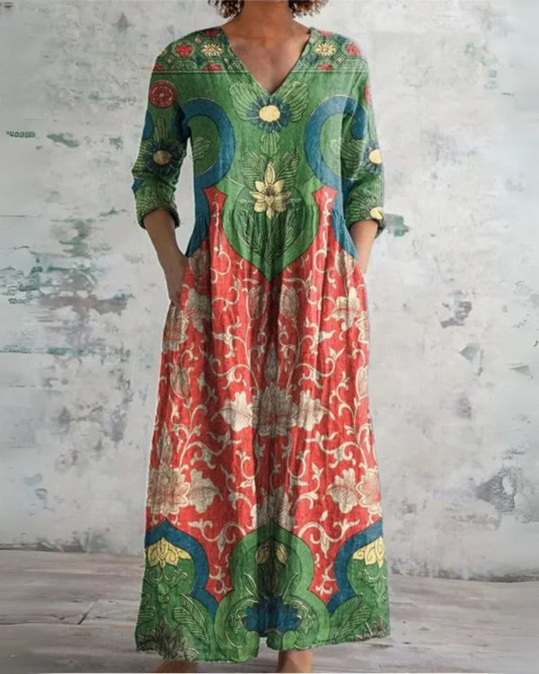 Clara™ | Floral Comfort Maxi Dress