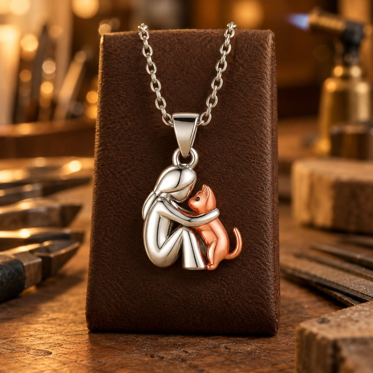 Cat Hug Necklace