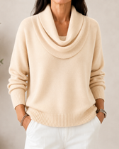 Caralina™ | Elegant Cowl Neck Knit Jumper