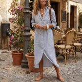 Willow | Elegant Striped Summer Dress