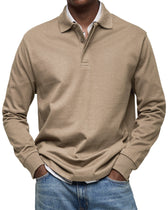 LAURENT MONACO | LUXURY POLO SHIRT WITH LONG SLEEVES