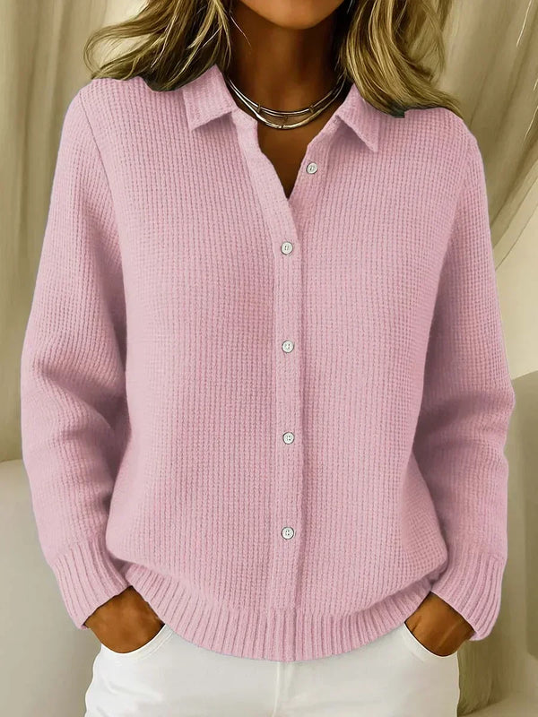 Katrina | Structured Knit Button Cardigan