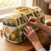 Meadowvana | Green Meadow Camper Van Quilted Duffle