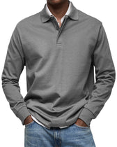 LAURENT MONACO | LUXURY POLO SHIRT WITH LONG SLEEVES