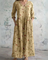 Clara™ | Floral Comfort Maxi Dress