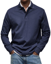 LAURENT MONACO | LUXURY POLO SHIRT WITH LONG SLEEVES