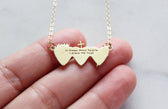 Sacred Hearts of the Holy Family Necklace