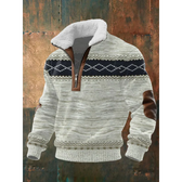 HIGH-COLLARED POLAR FLEECE SHIRT