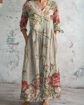 Clara™ | Floral Comfort Maxi Dress