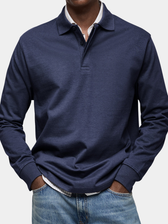 LAURENT MONACO | LUXURY POLO SHIRT WITH LONG SLEEVES