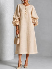 LILIANA | ELEGANT FLORAL MIDI DRESS