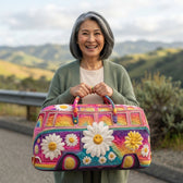 Joyvana | Smiling Daisy Camper Van Quilted Duffle