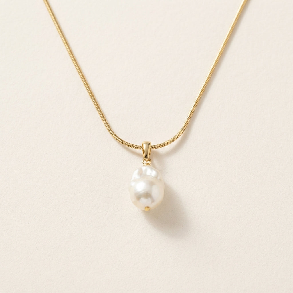 Isabel Pearl Drop Necklace
