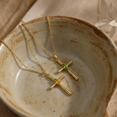 Birthstone Faith Necklace