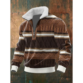 HIGH-COLLARED POLAR FLEECE SHIRT