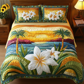 Aloha Blooms | 3-Piece Bedspread Set
