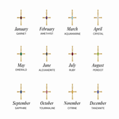 Birthstone Faith Necklace