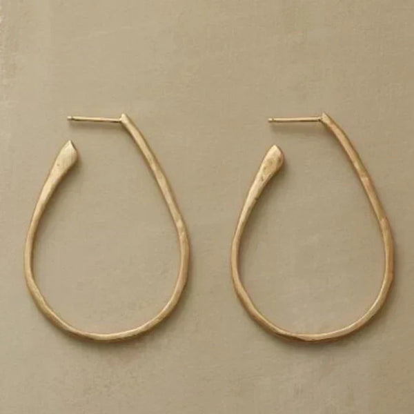 Chic Vintage Gold Hoops