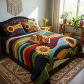 Sunflowers from the Countryside | 3-Piece Bedspread Set