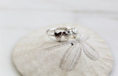 Sacred Hearts of the Holy Family Ring in Sterling Silver