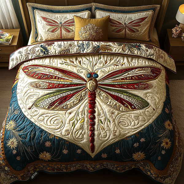 Soft Dragonfly | 3-Piece Bedspread Set