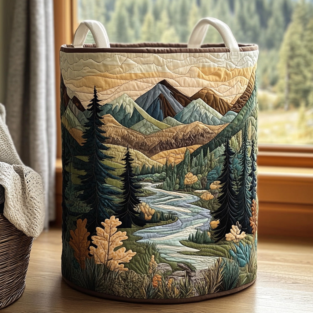 Laundry Basket Forest Stream