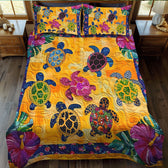 Hibiscus Turtle | 3-Piece Bedspread Set