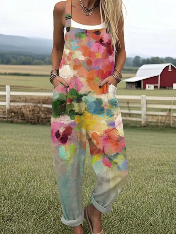 Frederica | Artistic Floral Jumpsuit