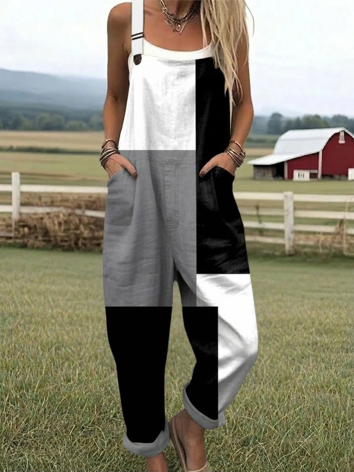 Filippa | Relaxed Colourblock Jumpsuit