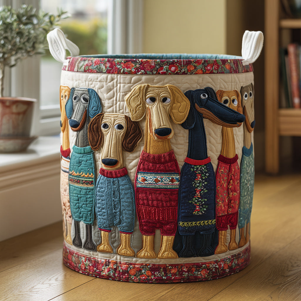 Cheerful Whiskers Laundry Basket
