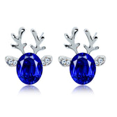 Festive Reindeer Crystal Earrings