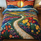 Silent Sun | 3-Piece Bedspread Set
