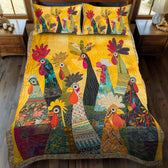 Roosters at Sunrise | 3-Piece Bedspread Set
