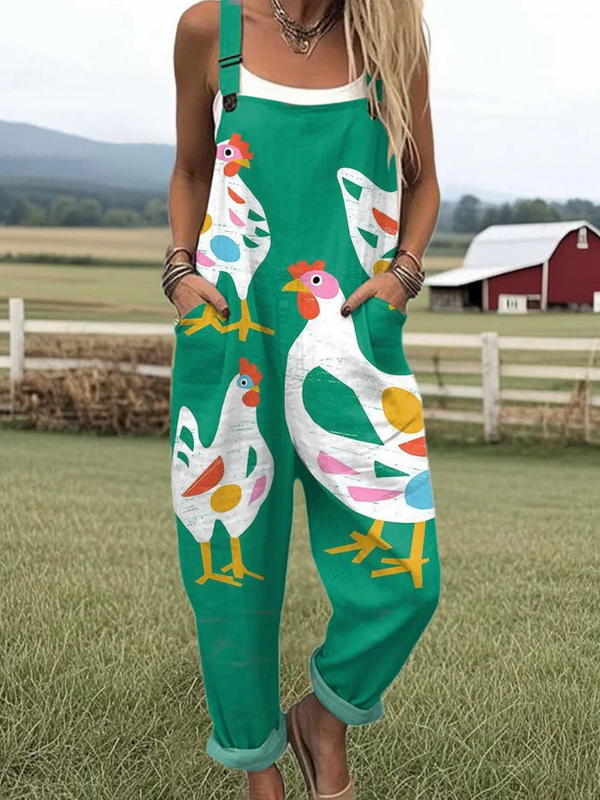 Playful Chickens | Jumpsuit