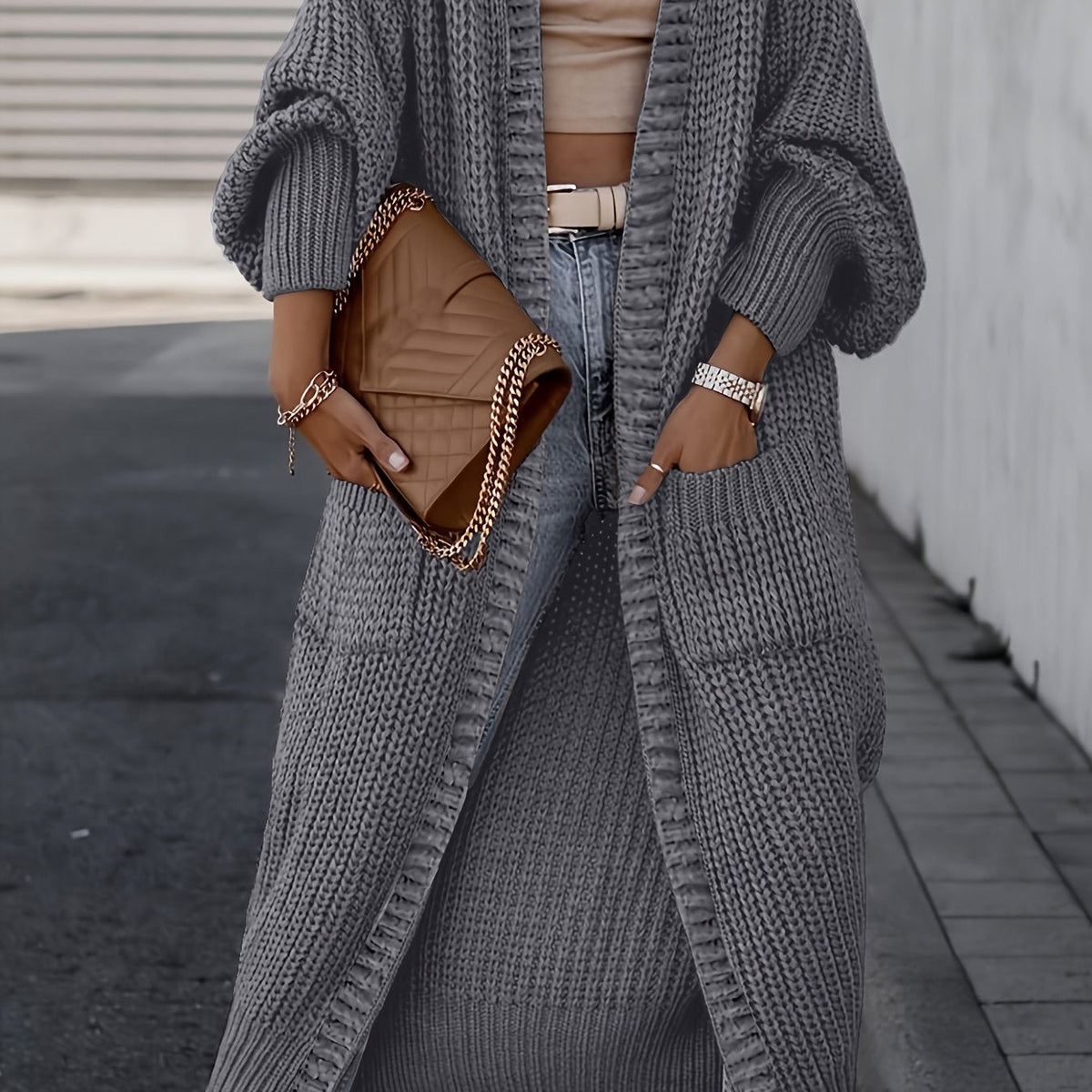Charmaine | Longline Open-Front Cardigan