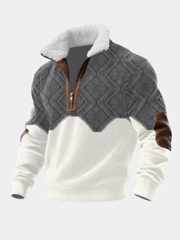 HIGH-COLLARED POLAR FLEECE SHIRT