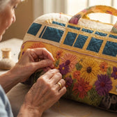 Bloomvana | Wildflower Camper Van Quilted Duffle