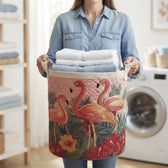 Flamingo Paradise Laundry Basket