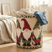 Gnome in the Snow Laundry Basket