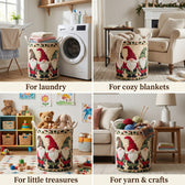 Gnome in the Snow Laundry Basket